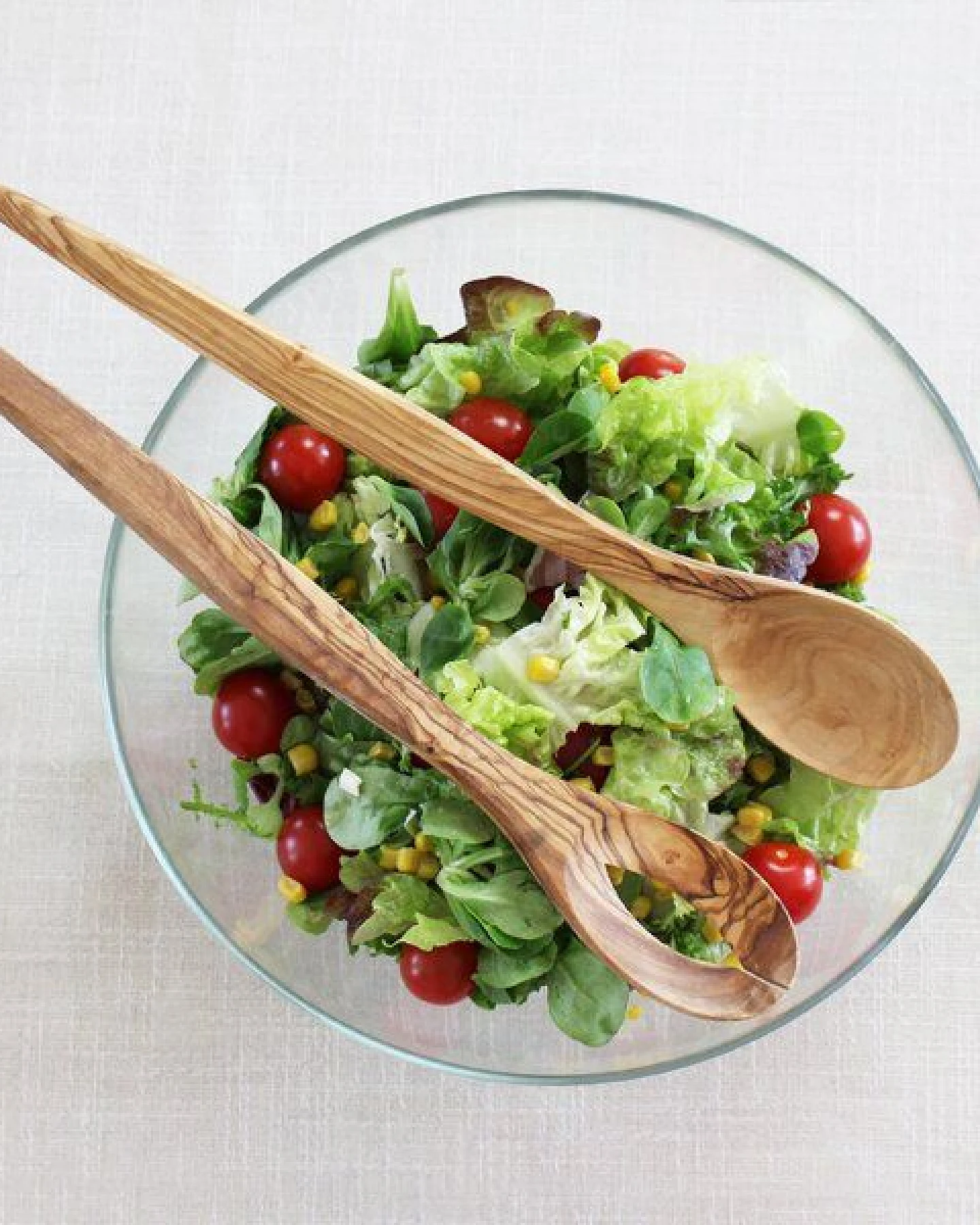 Mitienda Shop Salatbesteck Spitz aus Olivenholz – Ansicht 2