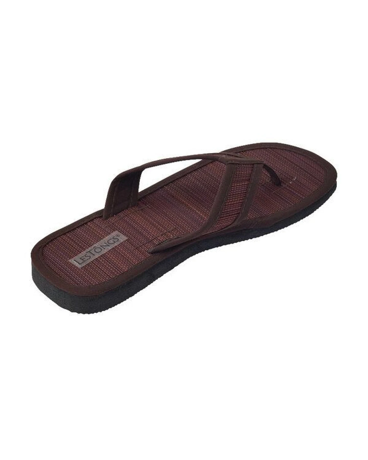 Les Tôngs Juncus-V Natur - Offene & vegane Zimtsandalen mit Zimtsohle Flip Flops – Ansicht 3