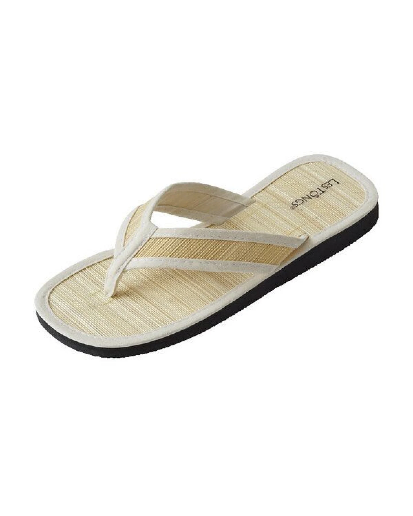 Les Tôngs Juncus-V Natur - Offene & vegane Zimtsandalen mit Zimtsohle Flip Flops – Ansicht 2