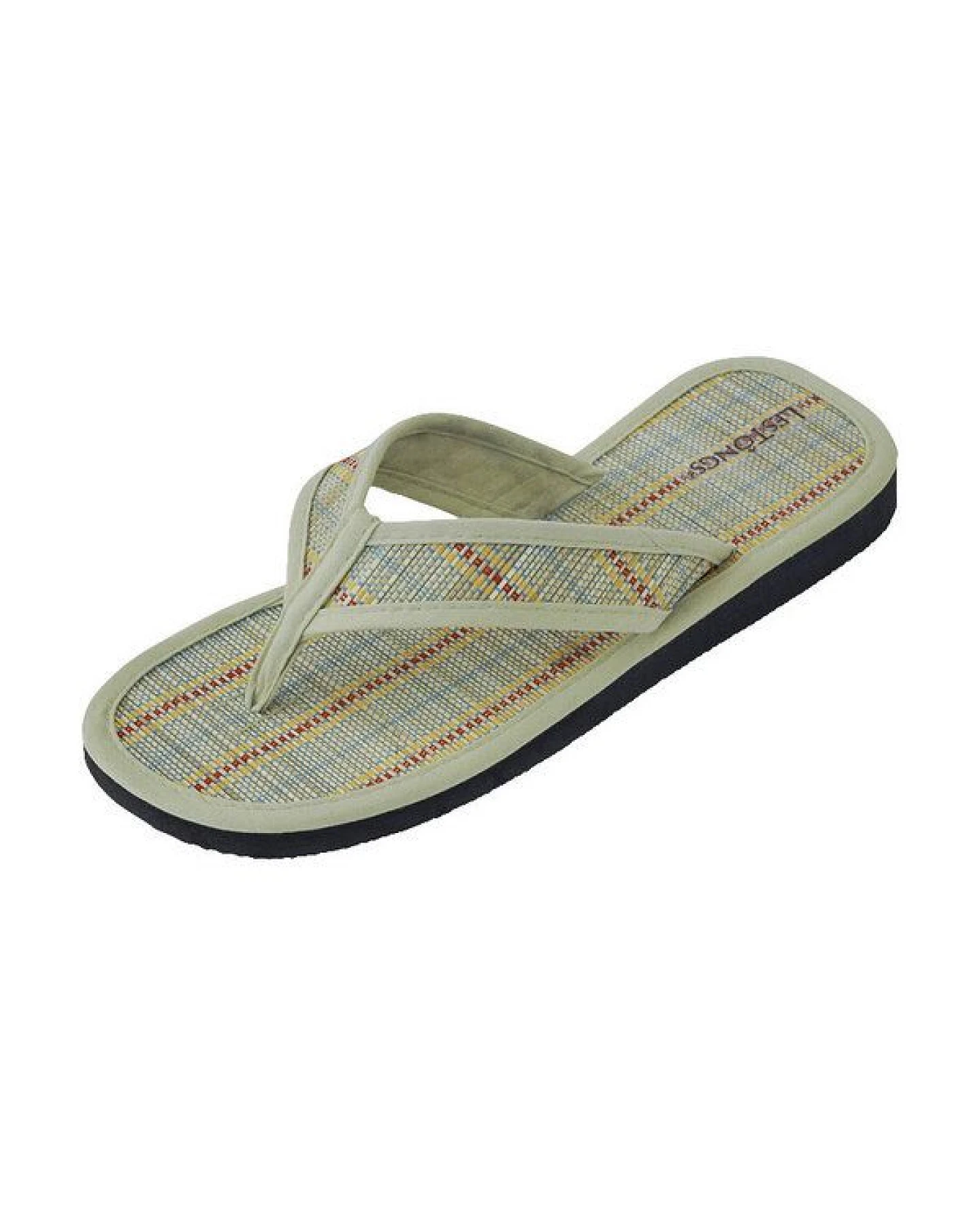 Les Tôngs Juncus-V Stripes - vegane Zimtlatschen - Gesunde Zimtsohle Flip Flops – Ansicht 2
