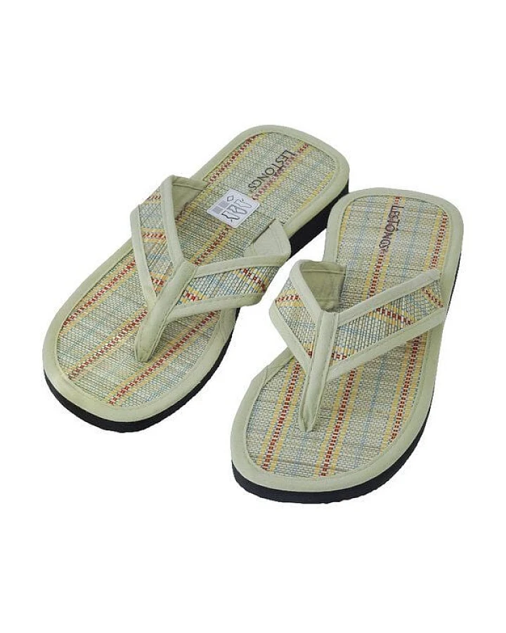 Les Tôngs Juncus-V Stripes - vegane Zimtlatschen - Gesunde Zimtsohle Flip Flops