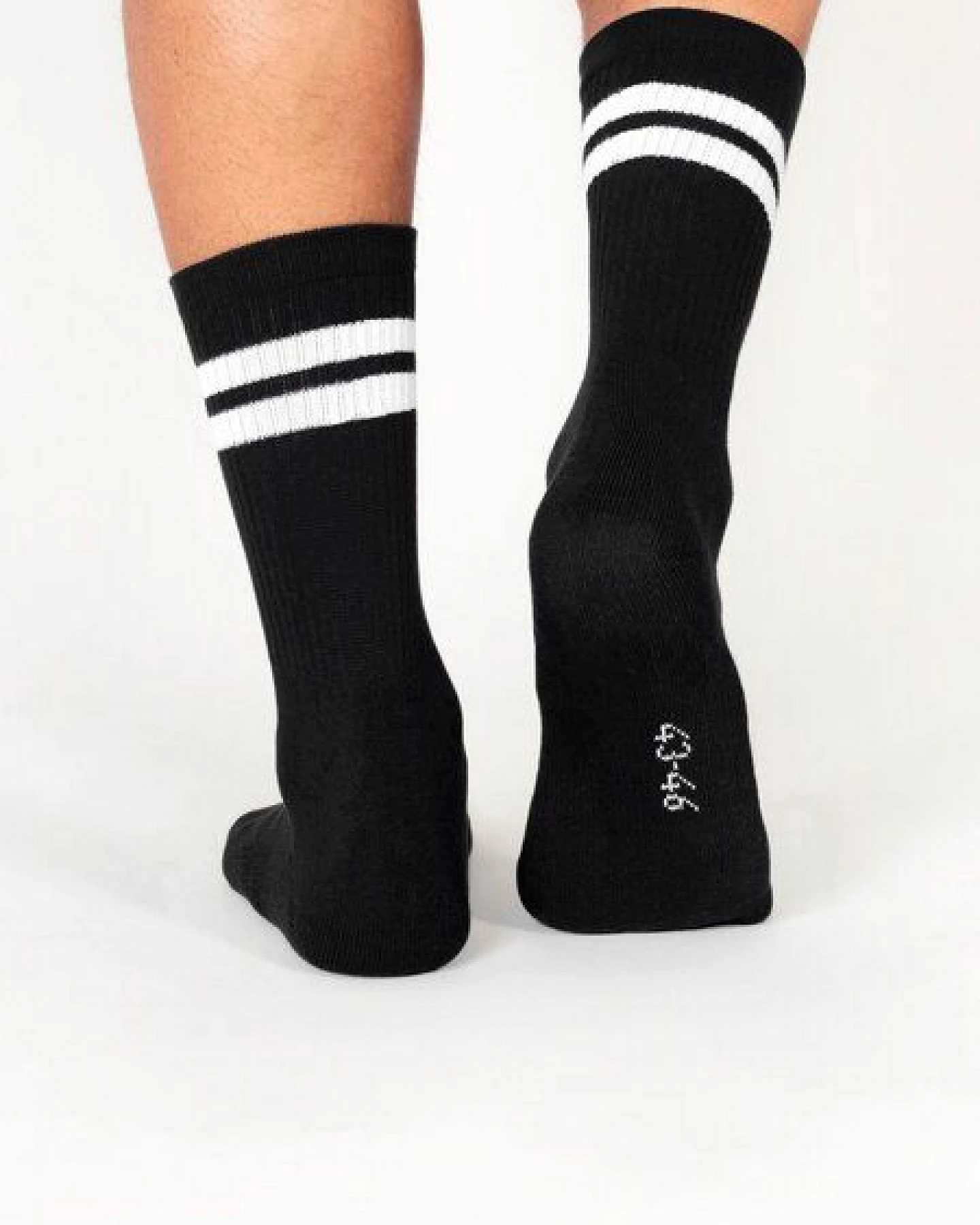 erlich textil Andi Tennis Socken 3er Pack aus Bio-Baumwolle, made in Europe – Ansicht 2