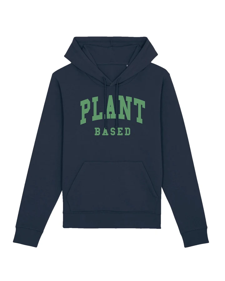 Oat Milk Club Damen vegan Hoodie Plant Based Unisex Marineblau