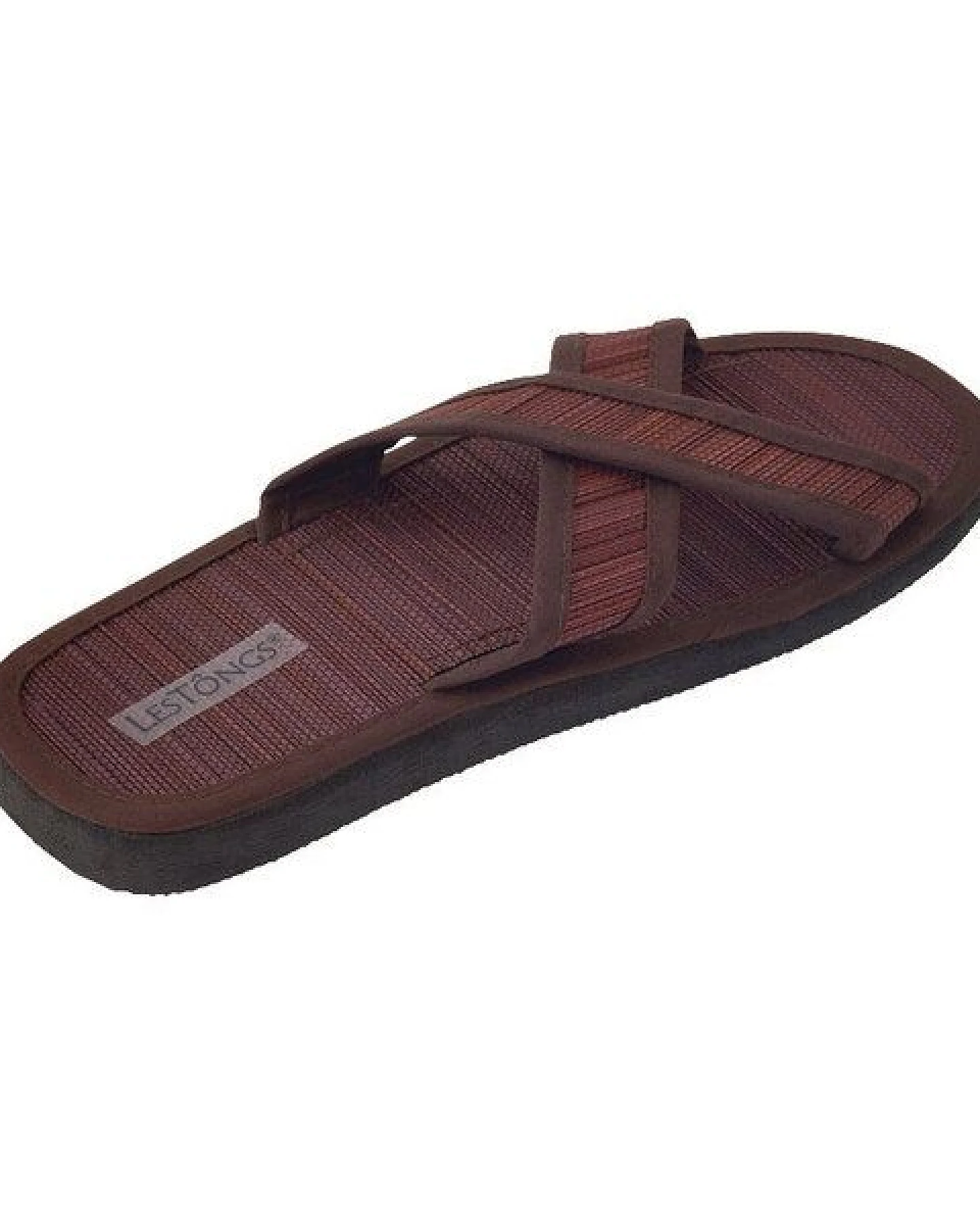 Les Tôngs Juncus-X Dark Offene Zimtlatschen vegane &Gesunde Zimtsohle Flip Flops – Ansicht 3