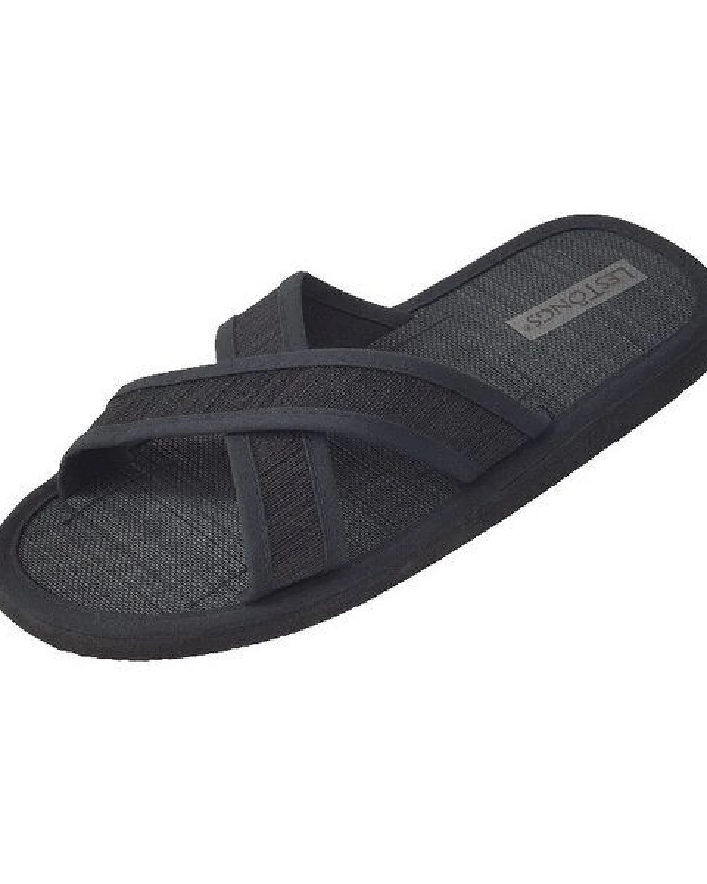 Les Tôngs Juncus-X Dark Offene Zimtlatschen vegane &Gesunde Zimtsohle Flip Flops – Ansicht 2