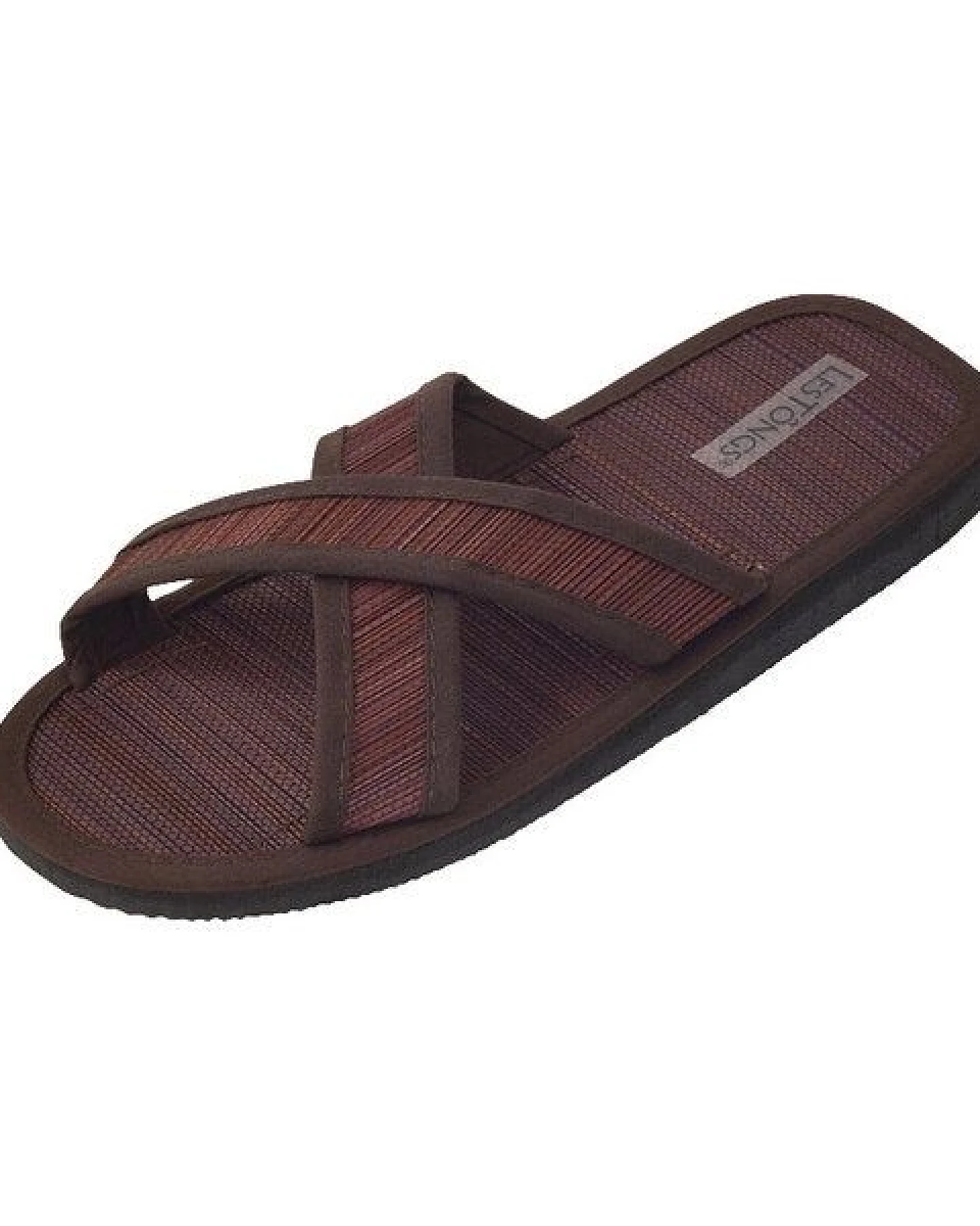 Les Tôngs Juncus-X Dark Offene Zimtlatschen vegane &Gesunde Zimtsohle Flip Flops – Ansicht 2