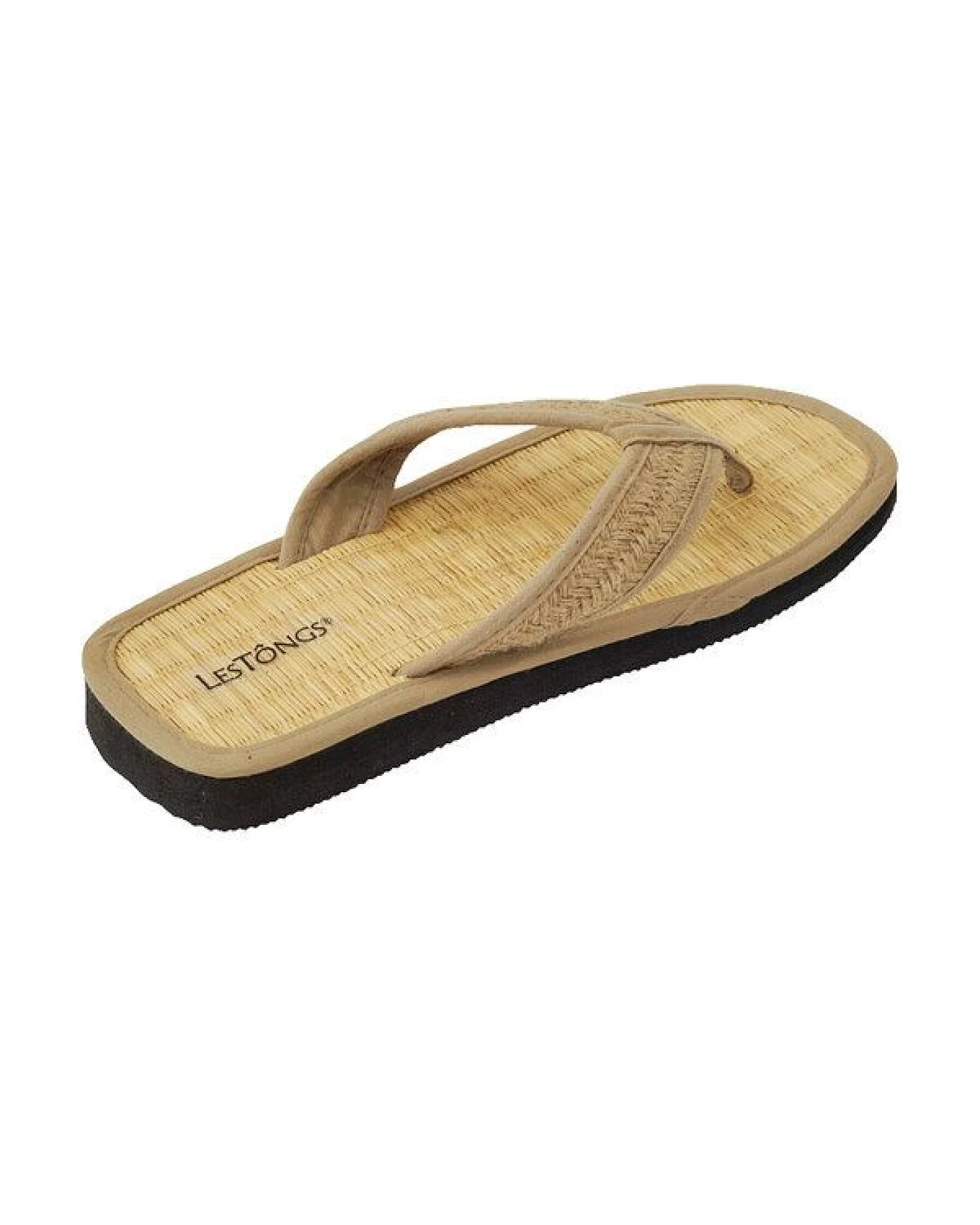 Les Tôngs Juncus-V Plaits - vegane & Gesunde Zimtlatschen Zimtsohle Flip Flops – Ansicht 3