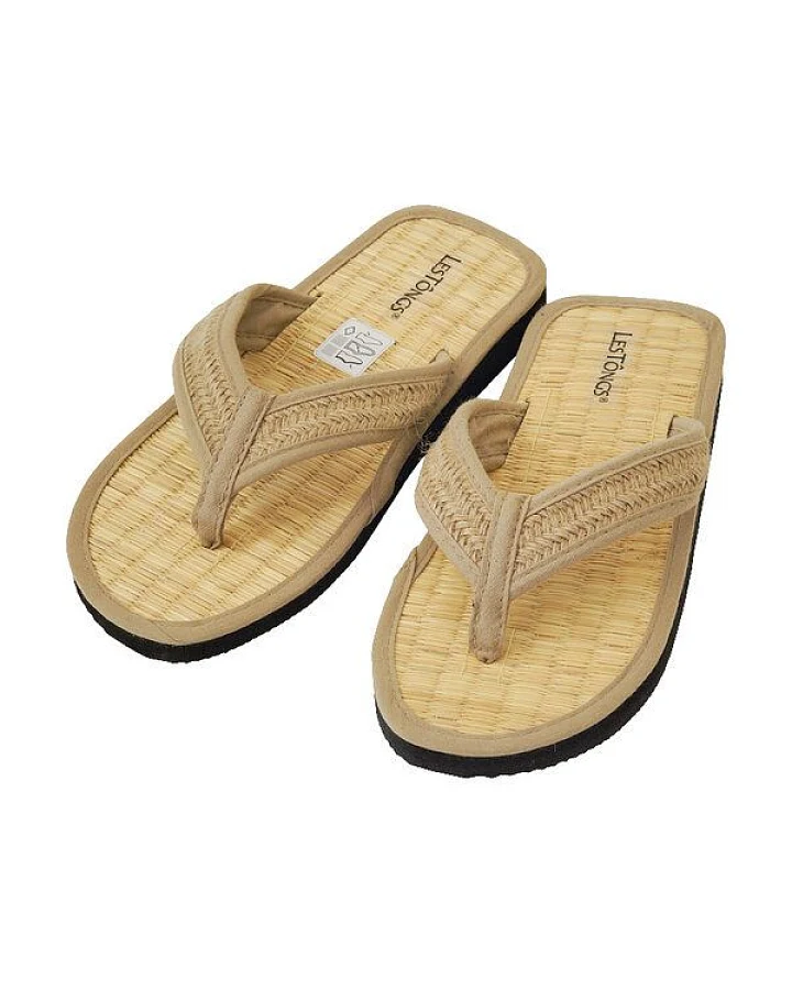 Les Tôngs Juncus-V Plaits - vegane & Gesunde Zimtlatschen Zimtsohle Flip Flops