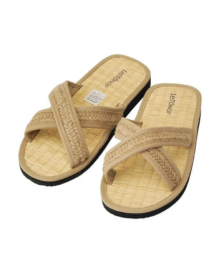Les Tôngs JUNCUS-X Plaits - vegane & Gesunde Zimtlatschen Zimtsohle Flip Flops