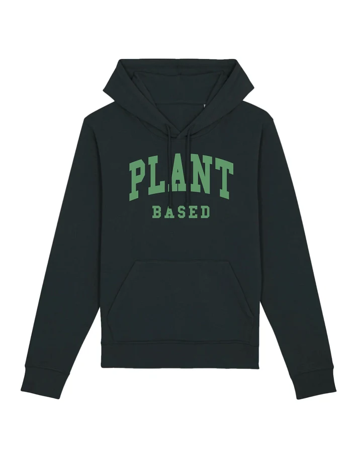 Oat Milk Club Damen vegan Hoodie Plant Based Unisex Schwarz