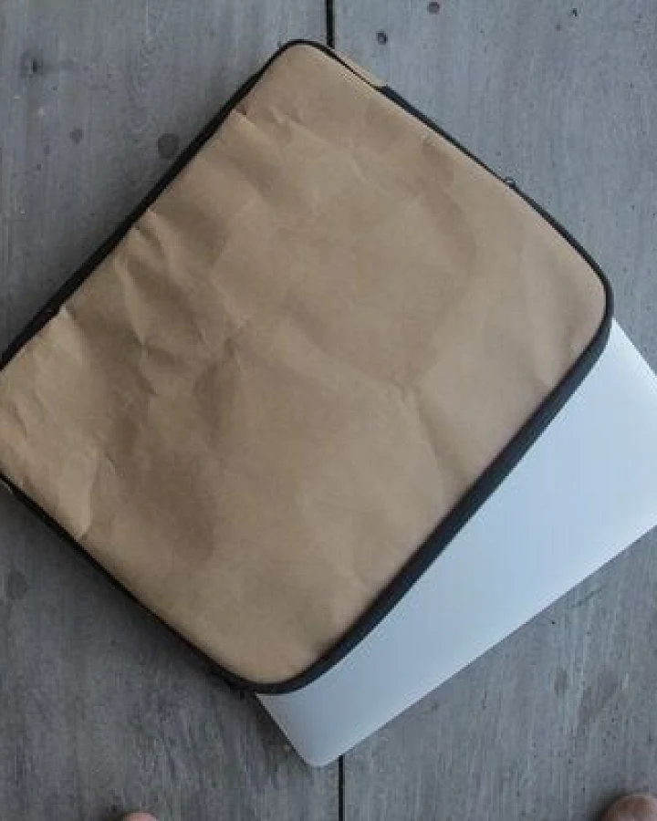 BY COPALA Kraftpapier Laptop Case 12 Zoll, MacBook Hülle, Tasche,Lederoptik