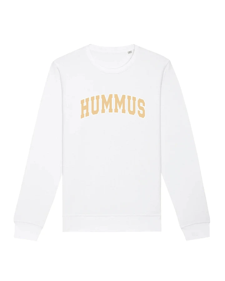 Oat Milk Club Damen vegan Sweatshirt Hummus Unisex Weiß