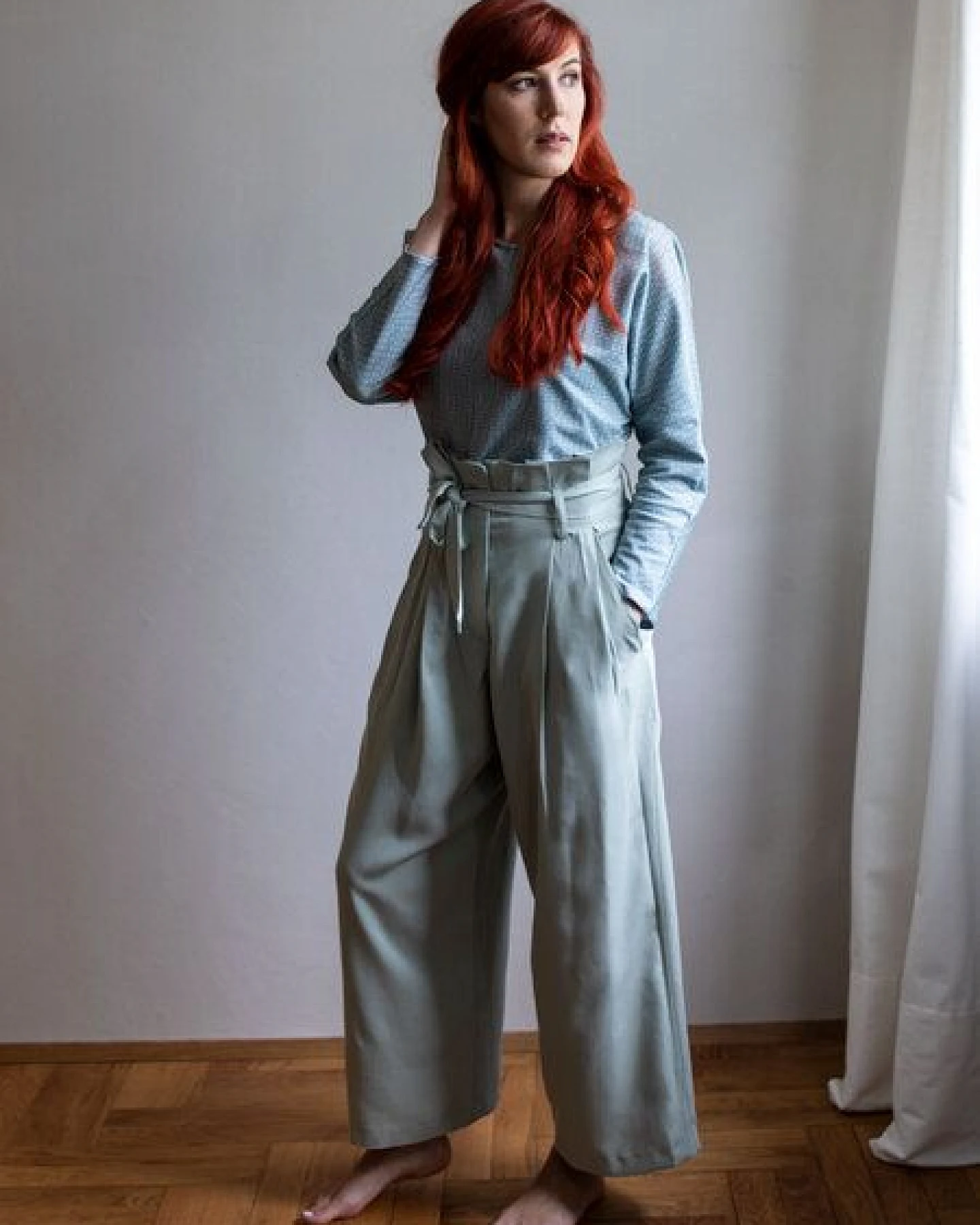 Ecostories TENCEL Paperbag Culotte Eukalyptus – Ansicht 2
