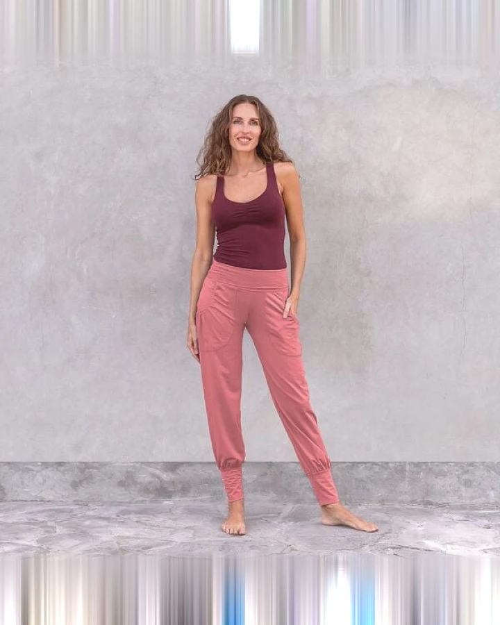 Jaya NOURI UNI - Damen - lockeres Top für Yoga aus Biobaumwolle