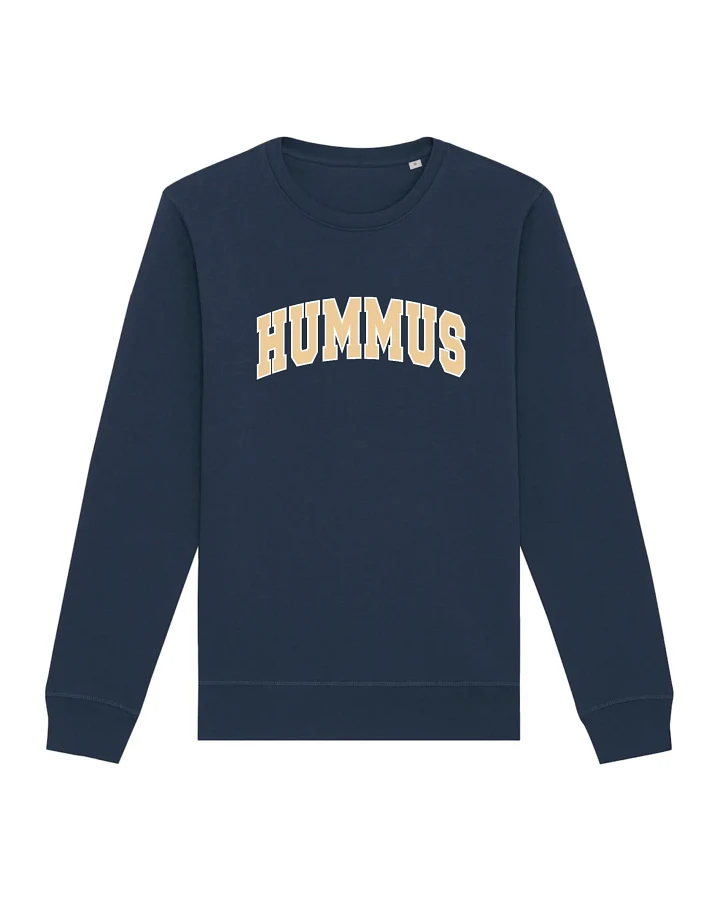 Oat Milk Club Damen vegan Sweatshirt Hummus Unisex Marineblau