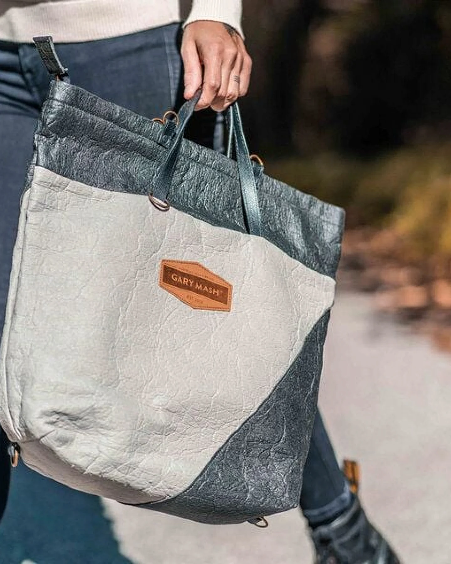 GARY MASH JANE Allroundertasche aus Ananasleder Piñatex – Ansicht 3