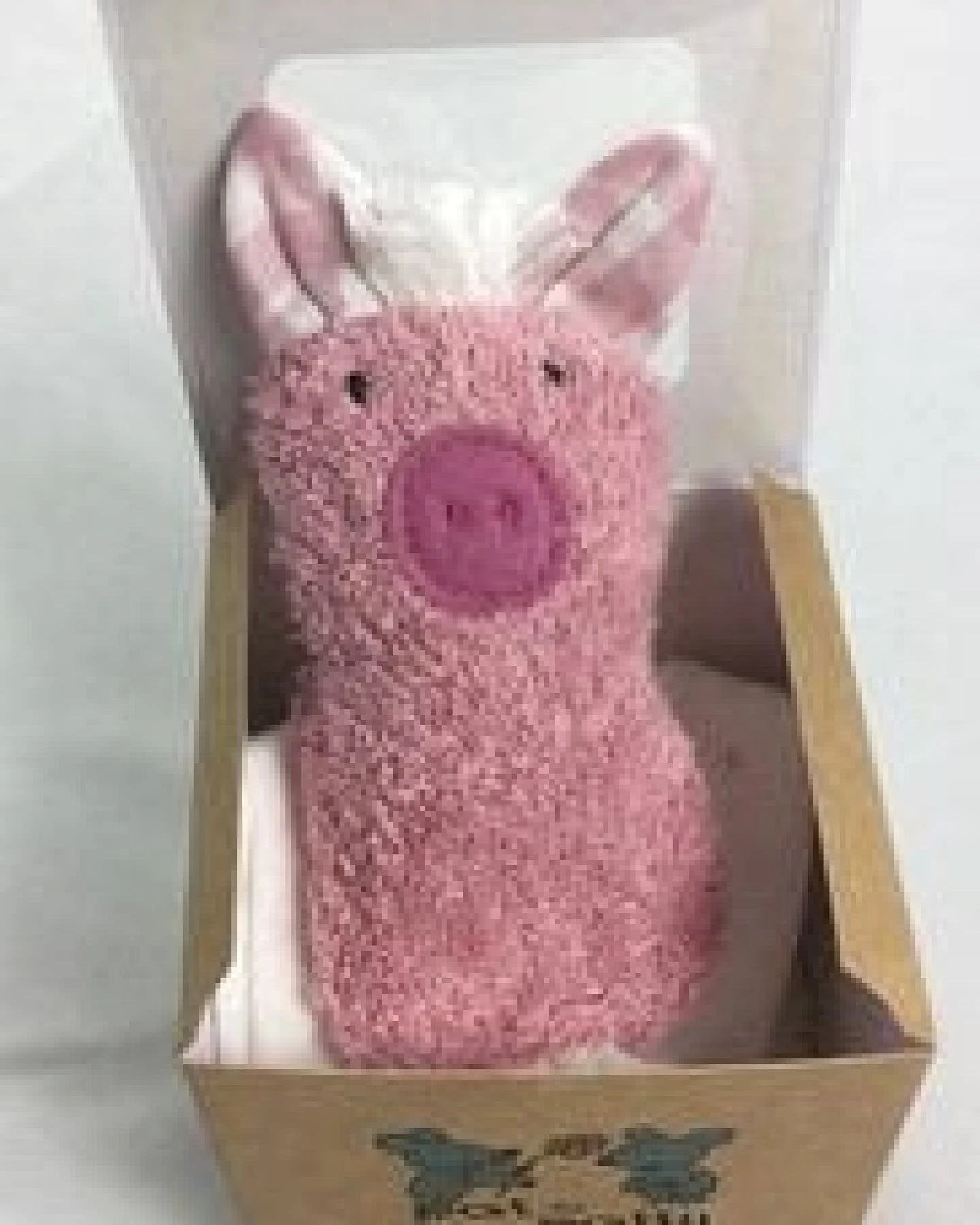 Pat und Patty Personalisertes Schmusetuch/Schnuffeltuch , Greifling "Schwein" ,Farbe : rosa, 100 % Baumwolle-kbA – Ansicht 4