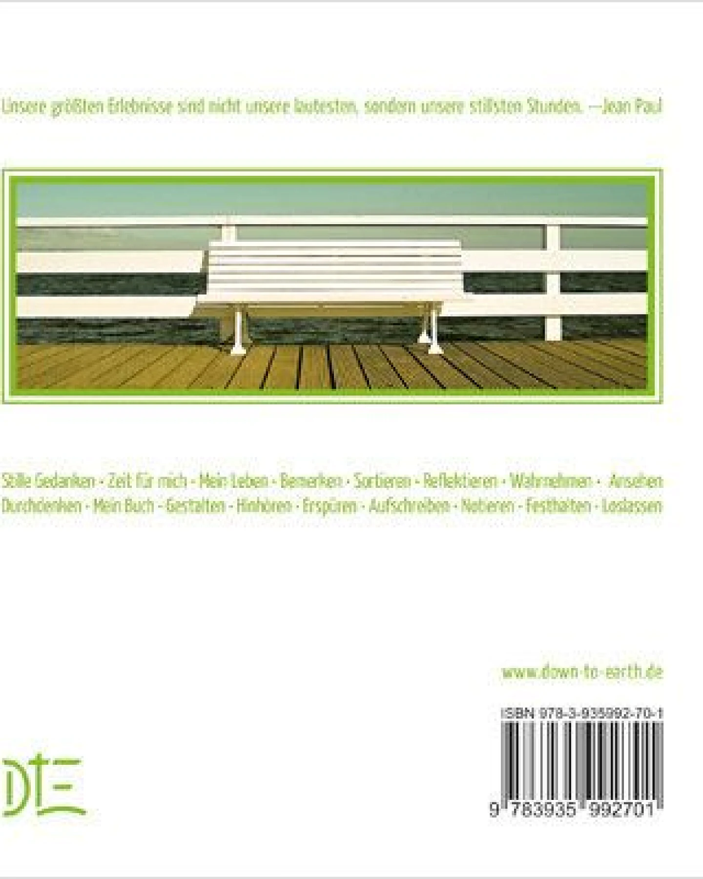 Down to Earth Stille Gedanken. Notizbuch – Ansicht 2