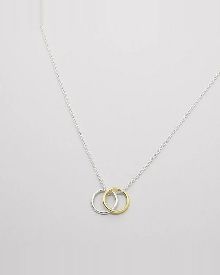 fejn jewelry Kette 'bicolor circle'