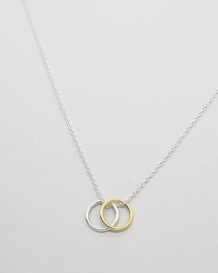 fejn jewelry Kette 'bicolor circle'