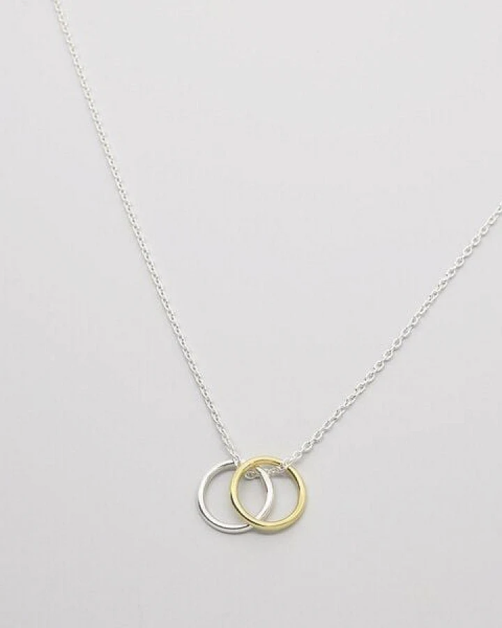 fejn jewelry Kette 'bicolor circle'