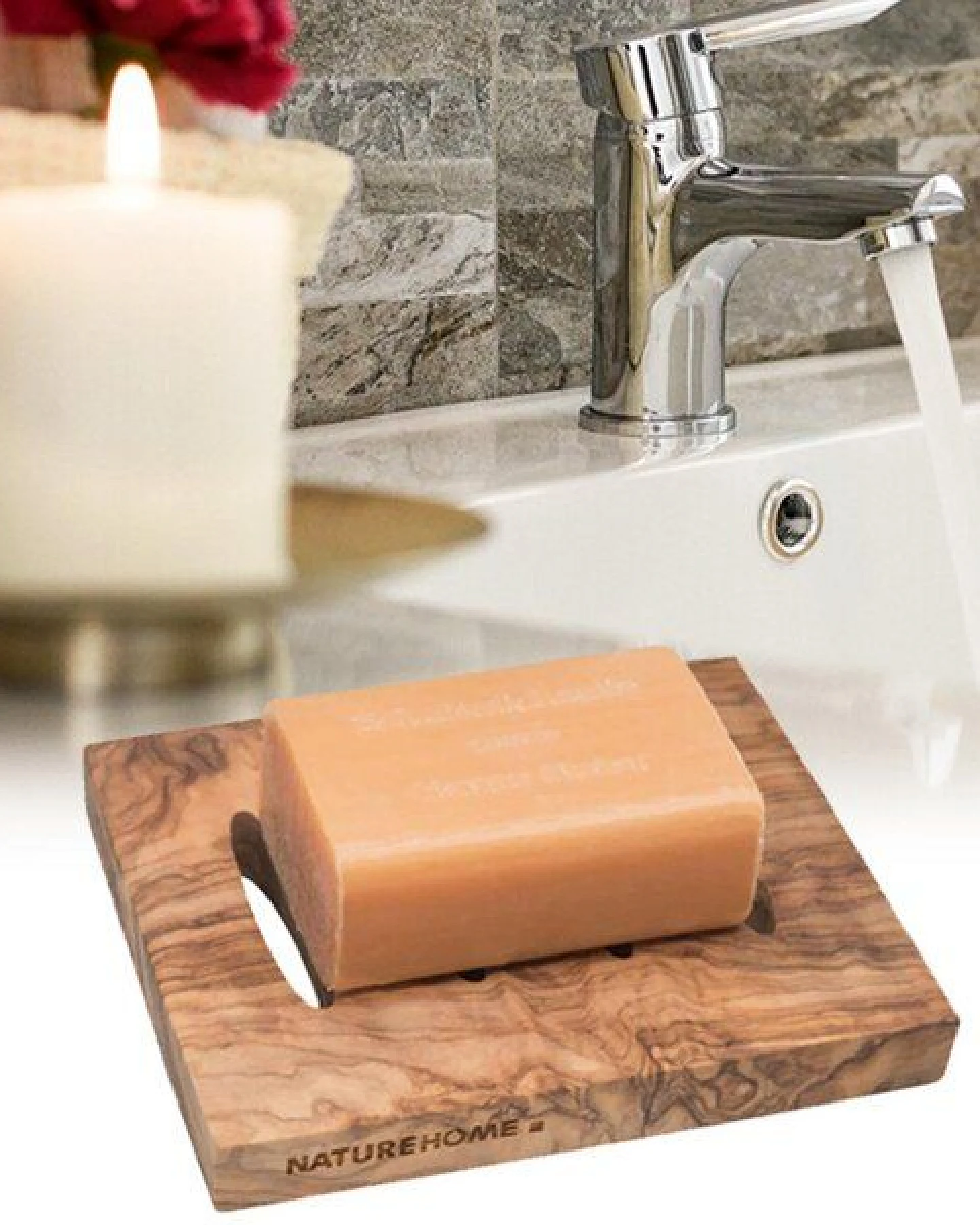 NATUREHOME Seifenschale aus Olivenholz verschiedene Formen – Ansicht 4