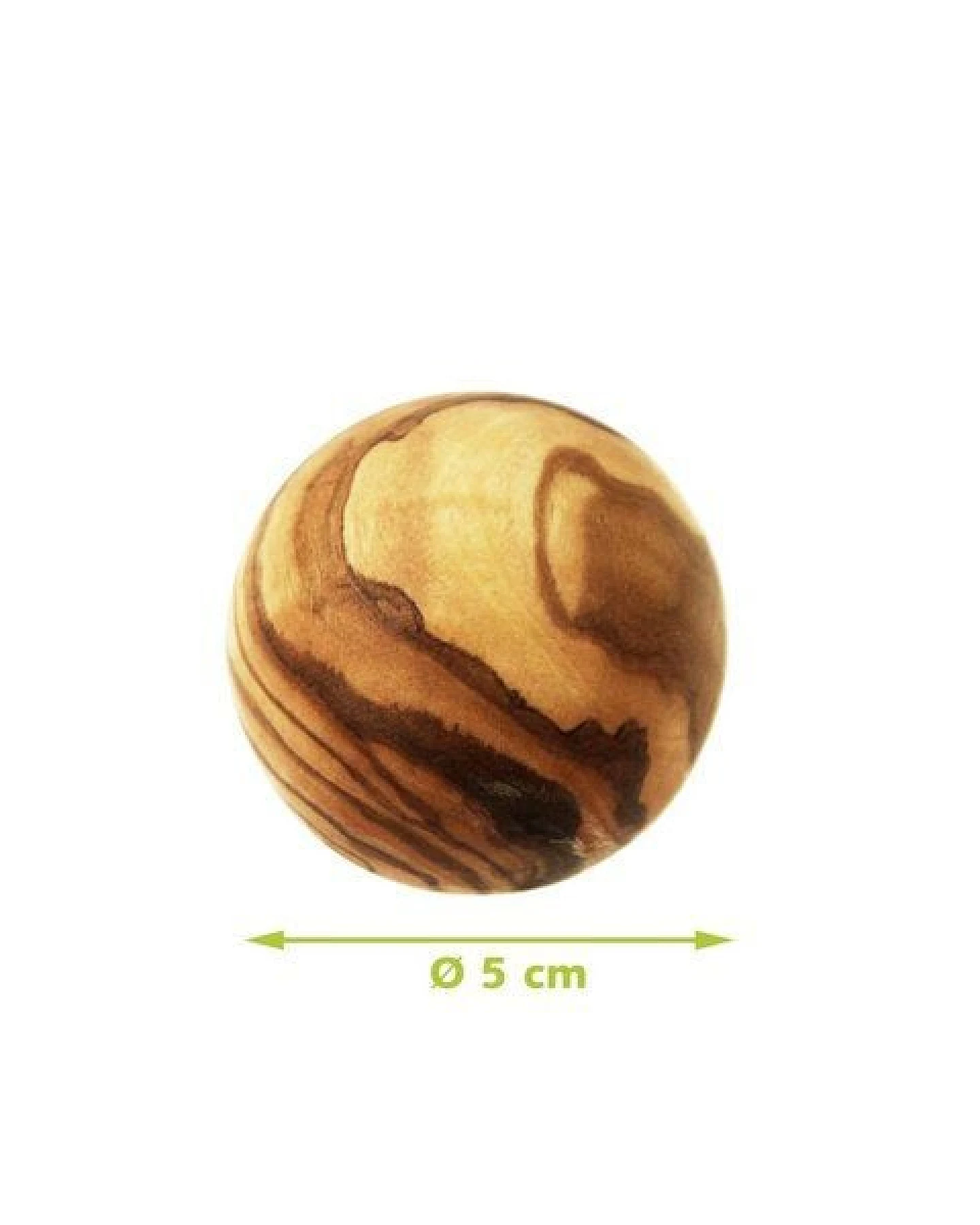 NATUREHOME Deko-Kugeln Handschmeichler 2er Set Olivenholz 5, 7 oder 10 cm – Ansicht 4