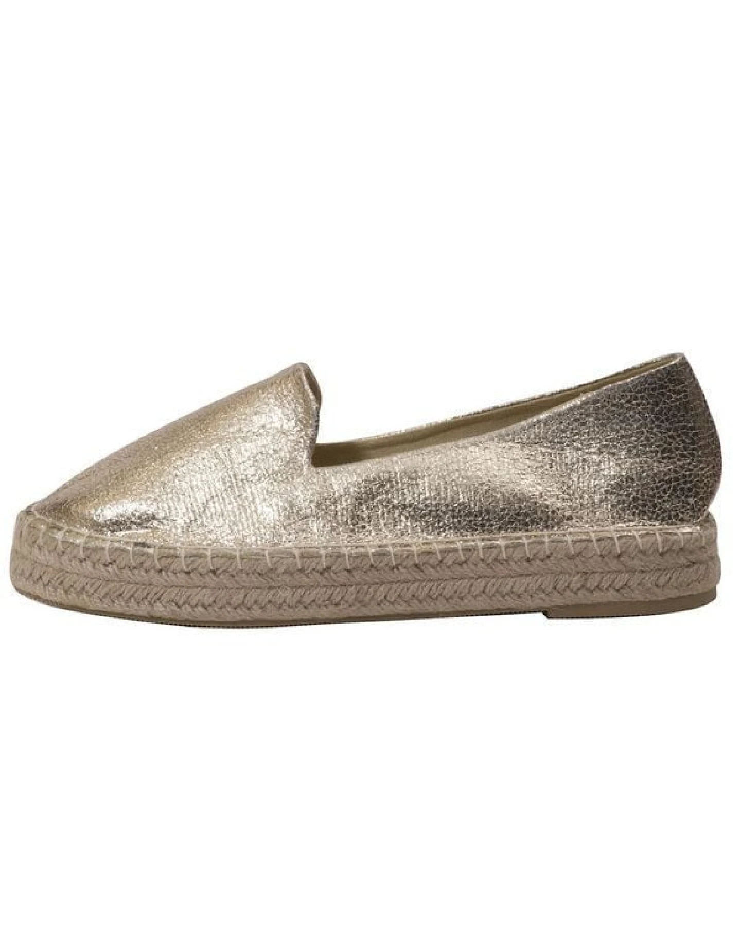 Japanwelt Espadrilles Damen Espadrilles Plateau Metallic Glitzer Sommerlatschen Plateausohle – Ansicht 4