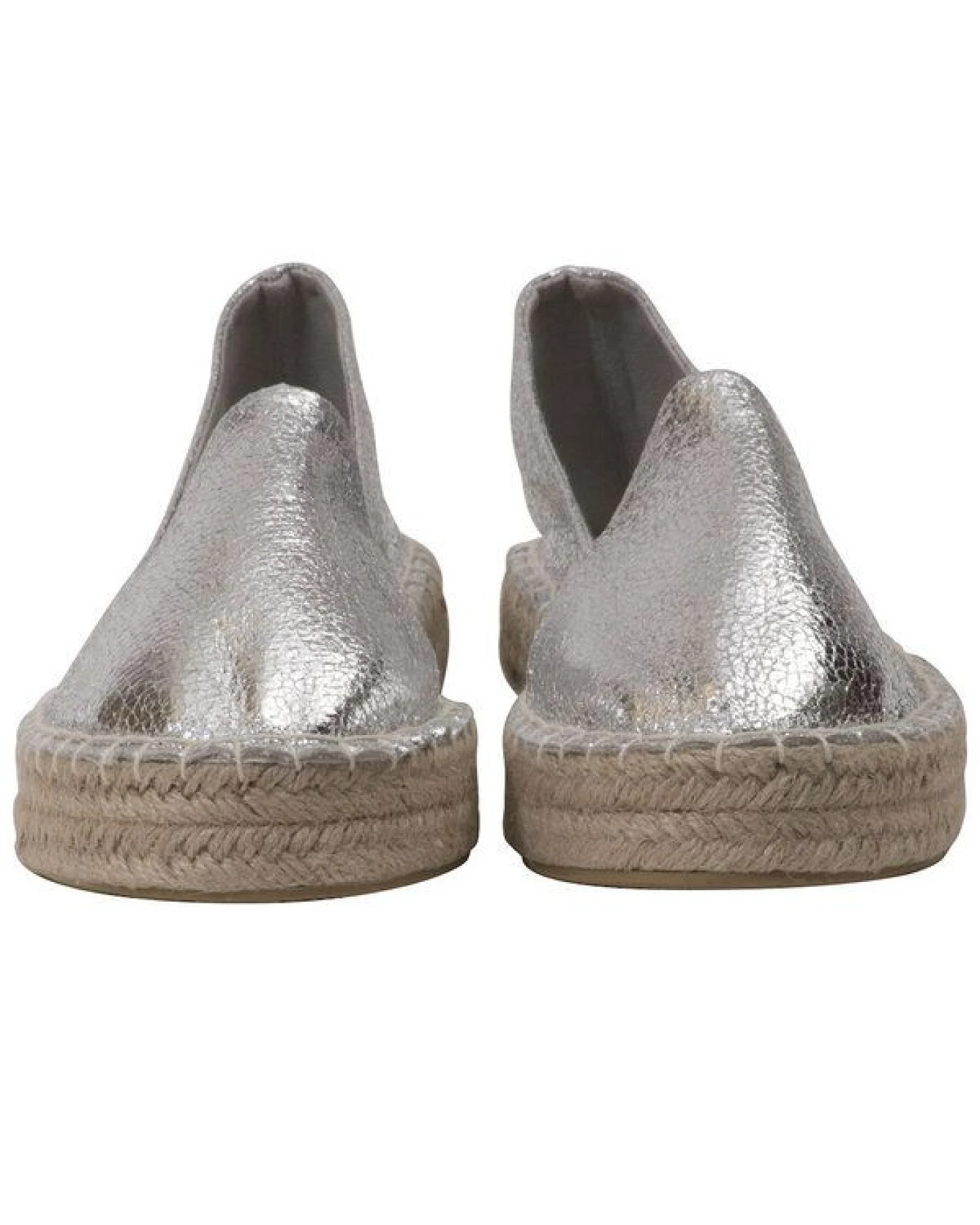 Japanwelt Espadrilles Damen Espadrilles Plateau Metallic Glitzer Sommerlatschen Plateausohle – Ansicht 3