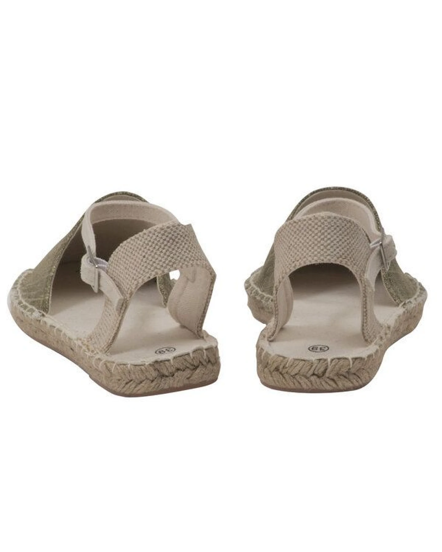 Japanwelt Espadrilles Damen Espadrilles Riemchen Canvas offen Slipper Sommersandalen – Ansicht 2