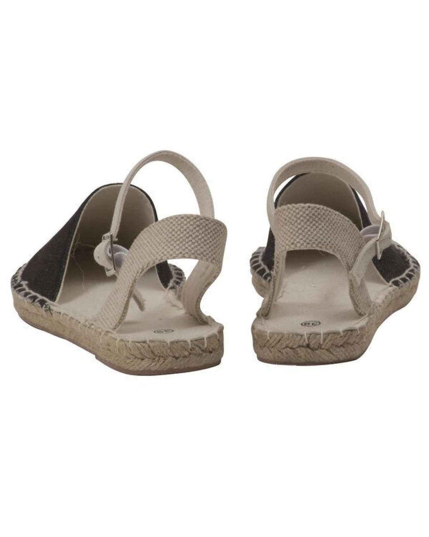 Japanwelt Espadrilles Damen Espadrilles Riemchen Canvas offen Slipper Sommersandalen – Ansicht 2