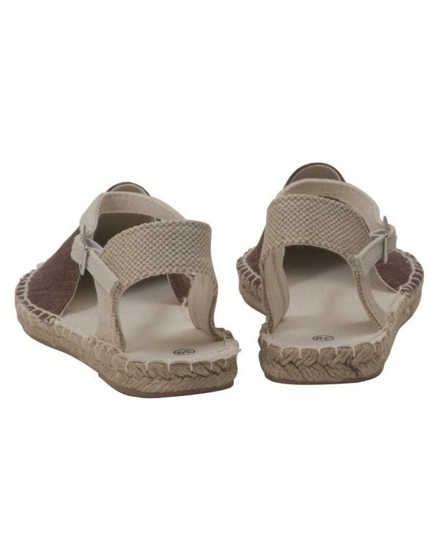 Japanwelt Espadrilles Damen Espadrilles Riemchen Canvas offen Slipper Sommersandalen – Ansicht 2
