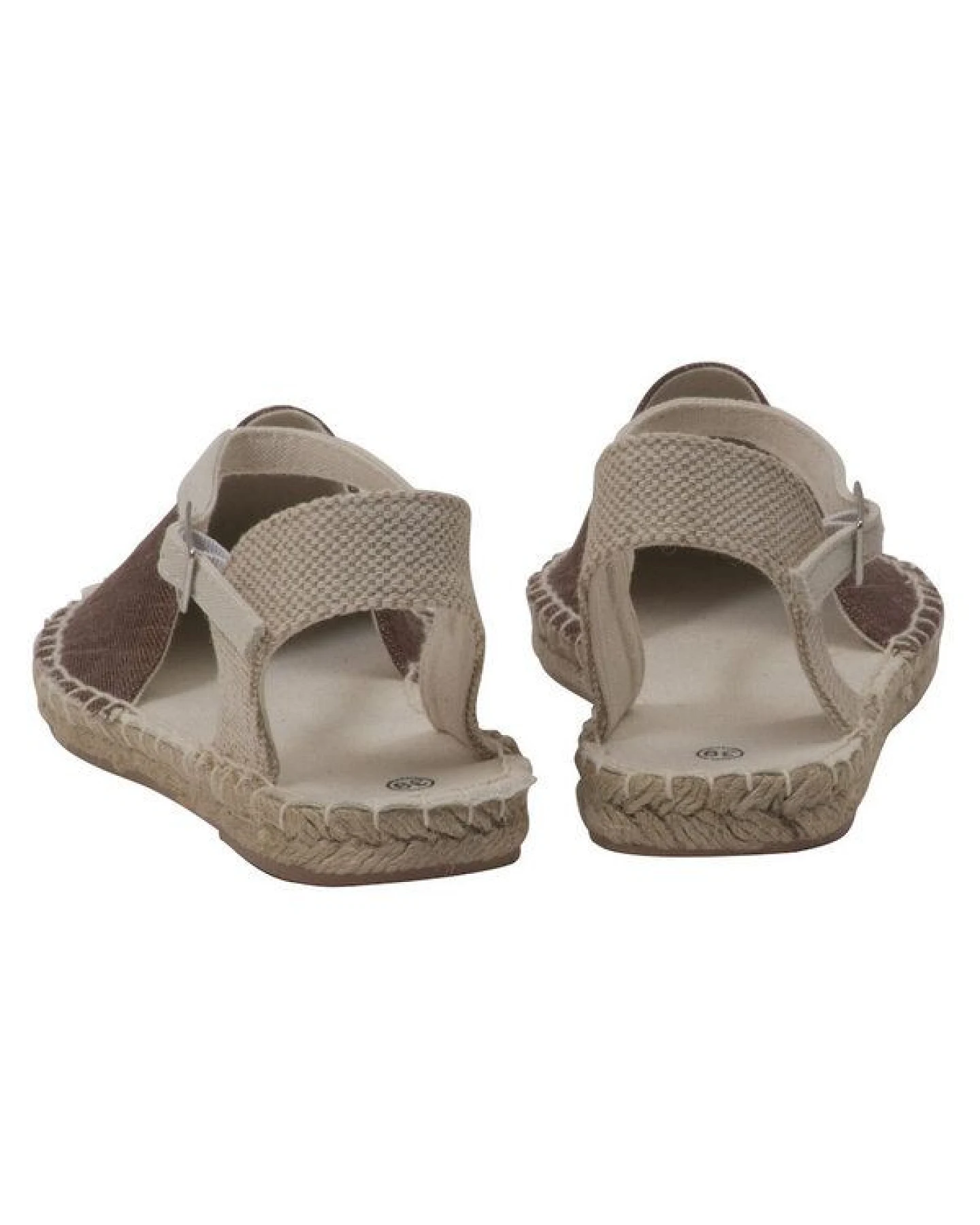 Japanwelt Espadrilles Damen Espadrilles Riemchen Canvas offen Slipper Sommersandalen – Ansicht 2