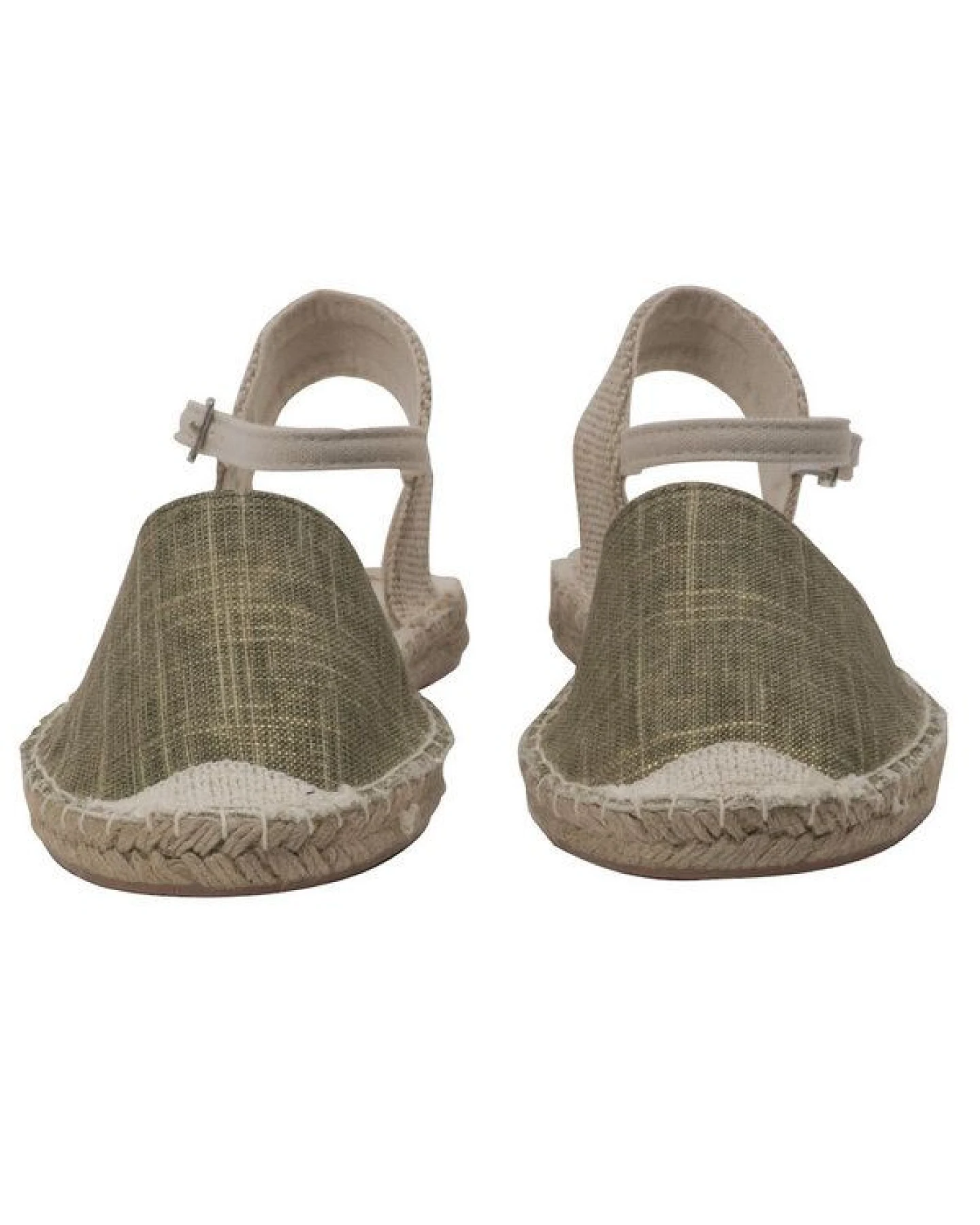 Japanwelt Espadrilles Damen Espadrilles Riemchen Canvas offen Slipper Sommersandalen – Ansicht 3