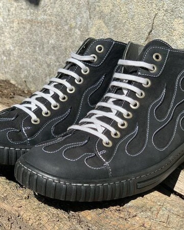 b.y.r.d. High-Cut Sneaker burning 67