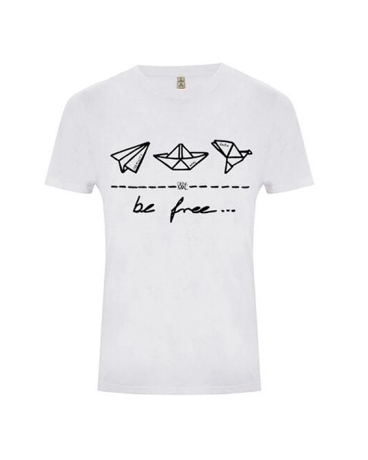 DENK.MAL Clothing be free – Unisex Shirt “dove white”