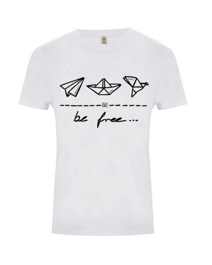 DENK.MAL Clothing be free – Unisex Shirt “dove white”