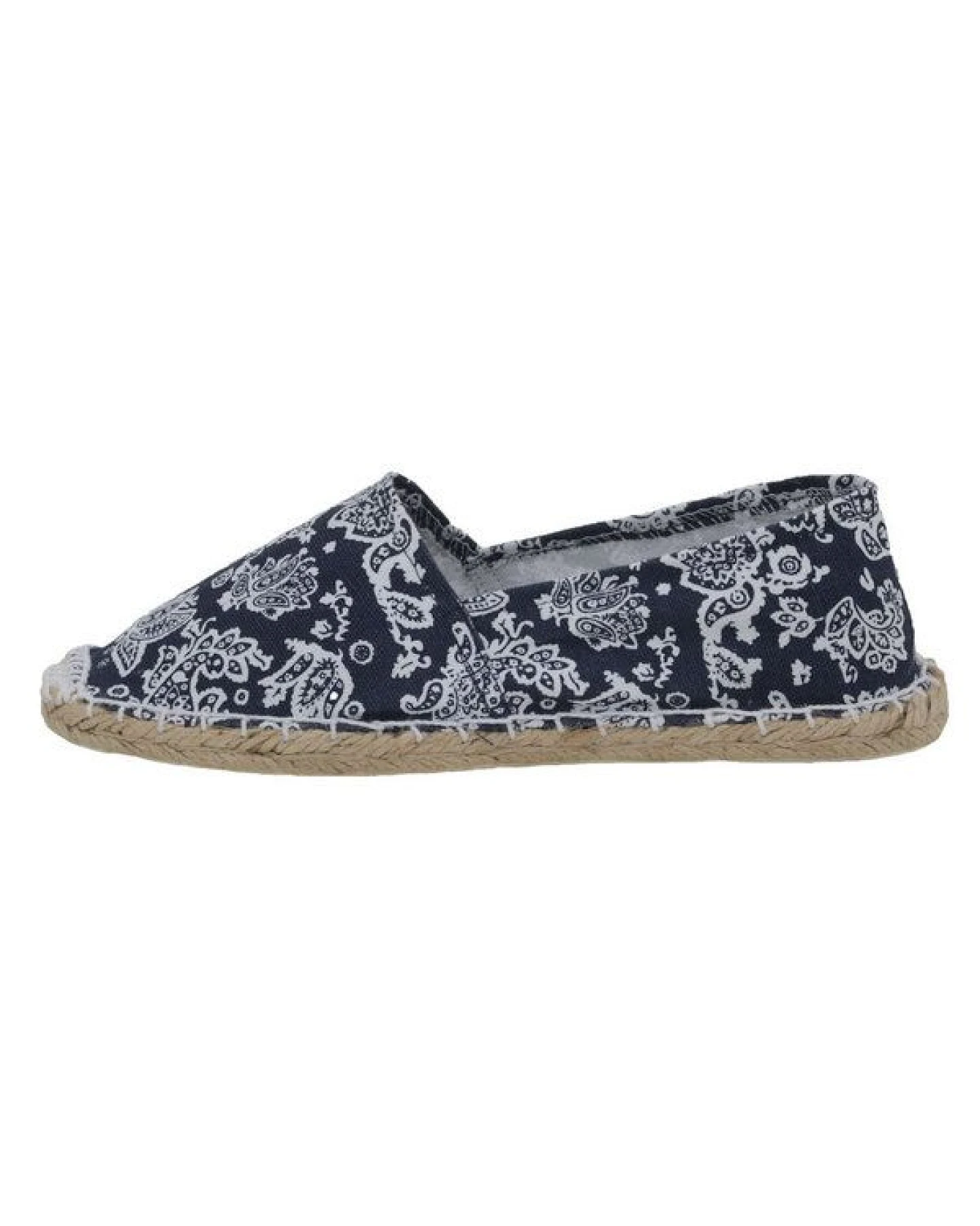 Japanwelt Espadrilles Paisley Muster Espadrilles Classic Canvas Damen und Herren Blau Weiß – Ansicht 2