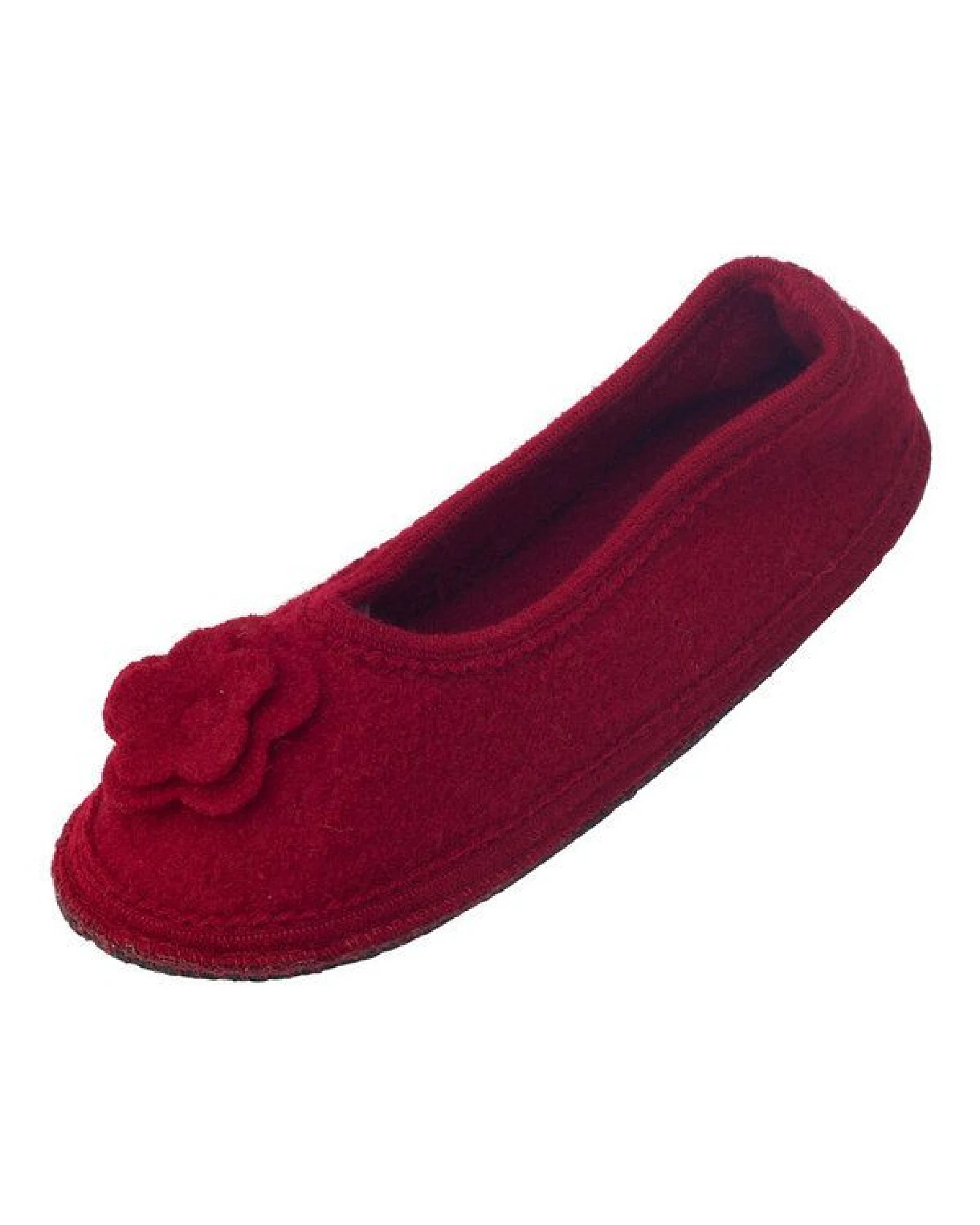 Bacinas Warme Ballerina Hausschuhe Damen Schurwolle Wollwalk Filzsohle – Ansicht 2