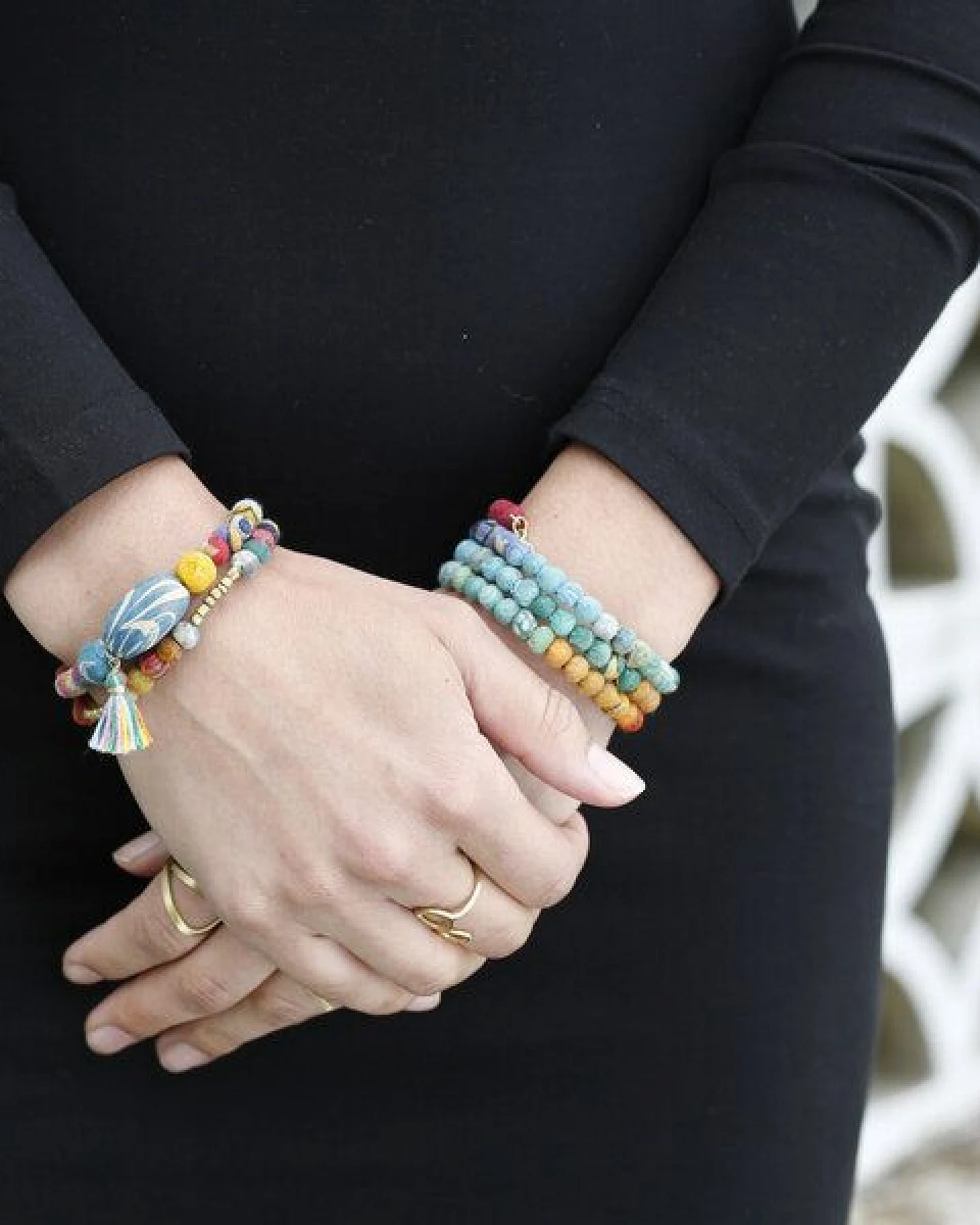Worldfinds Kantha Rainbow Spiral Armband – Ansicht 3