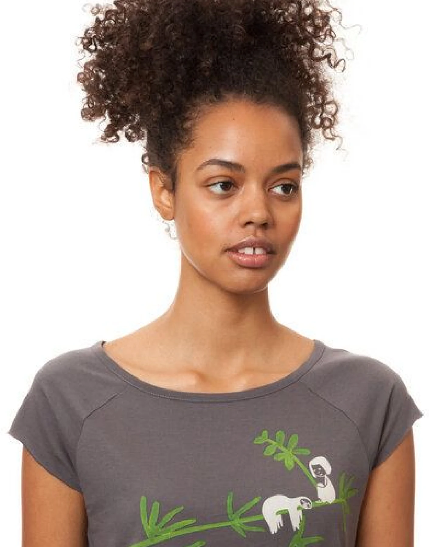 FellHerz Damen T-Shirt Faultier Bio Fair – Ansicht 3