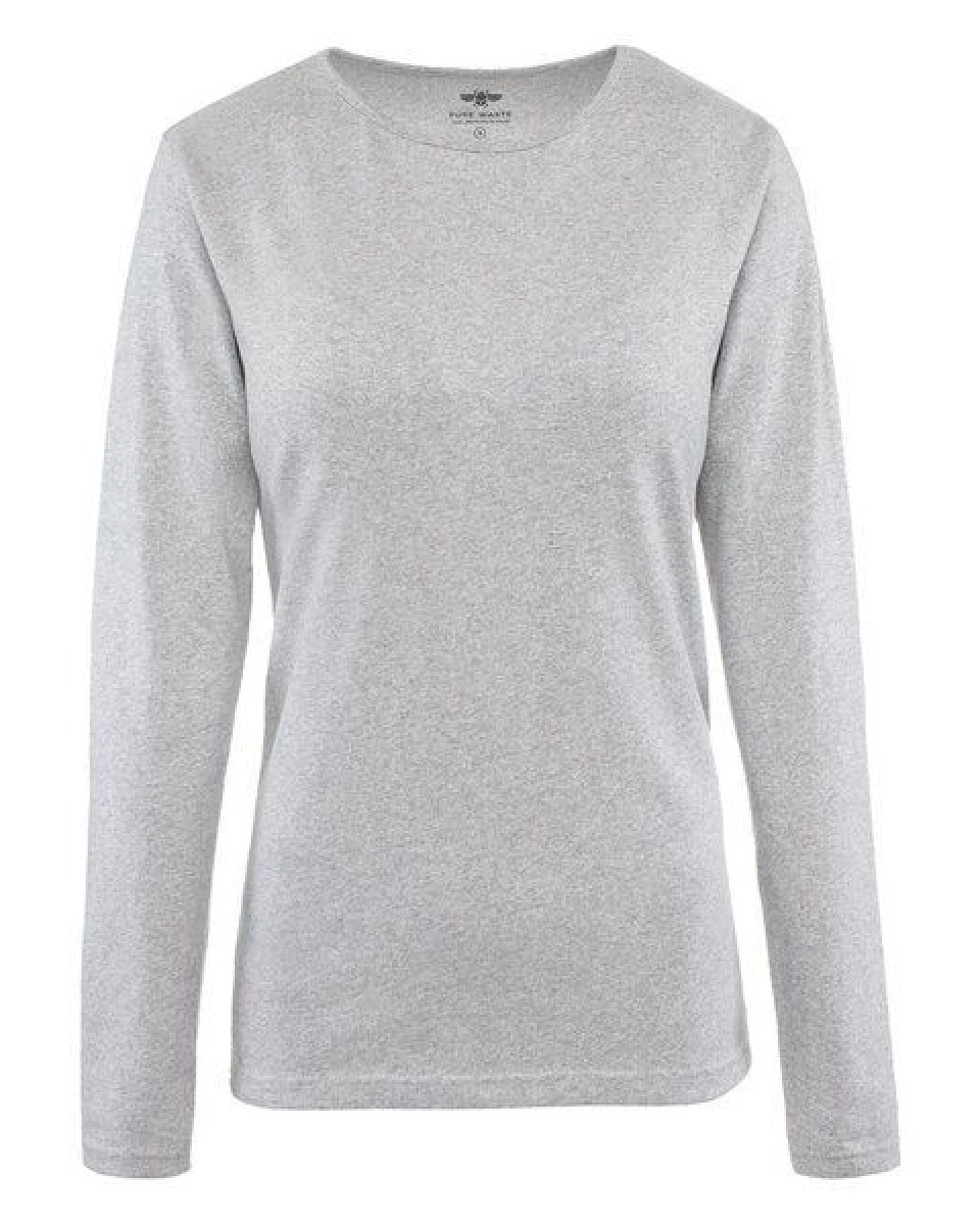 Pure Waste - Damen Long Sleeve T-Shirt, Grey Melange – Ansicht 2