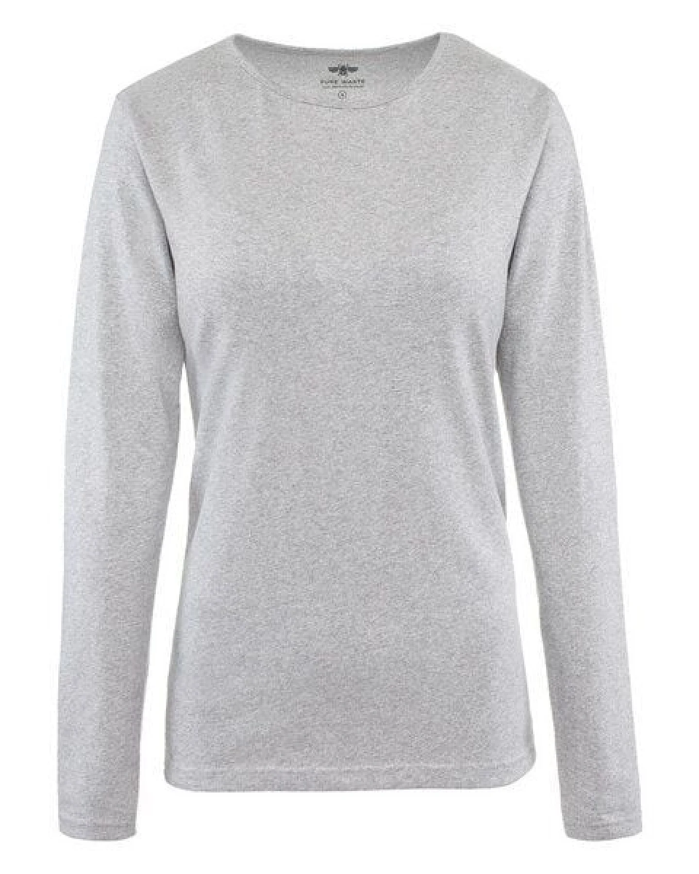 Pure Waste - Damen Long Sleeve T-Shirt, Grey Melange – Ansicht 2