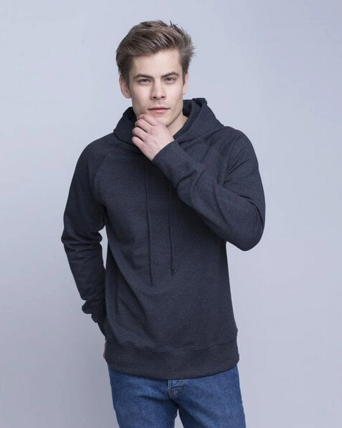 Pure Waste - Unisex Raglan Hoodie – Ansicht 3