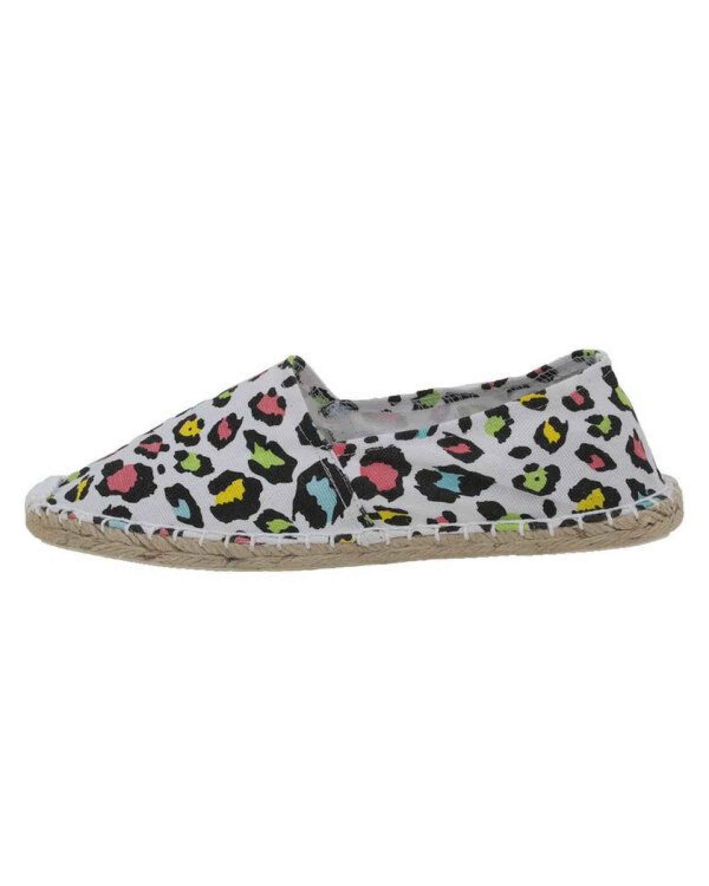 Japanwelt Espadrilles Espadrilles Canvas Unisex Sommerlatschen Leinen Leopard bunt – Ansicht 2