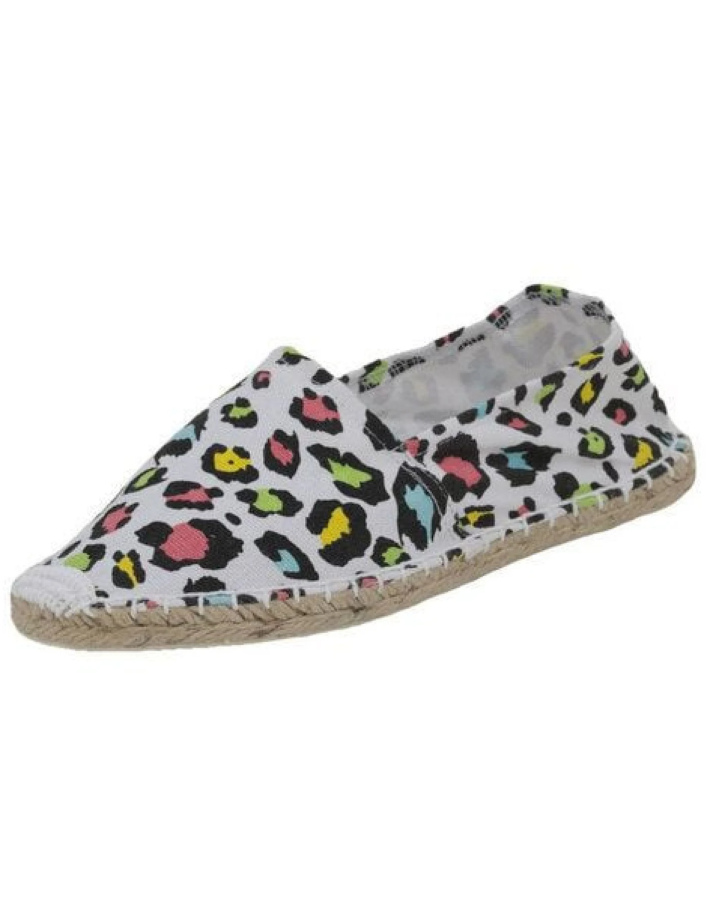 Japanwelt Espadrilles Espadrilles Canvas Unisex Sommerlatschen Leinen Leopard bunt – Ansicht 4