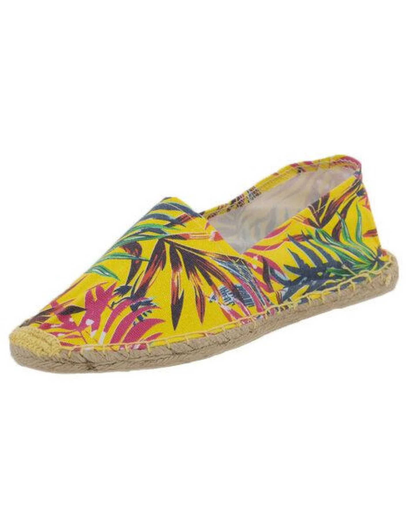 Japanwelt Espadrilles Espadrilles Canvas Unisex Sommerlatschen Leinen Hawaii gelb – Ansicht 2