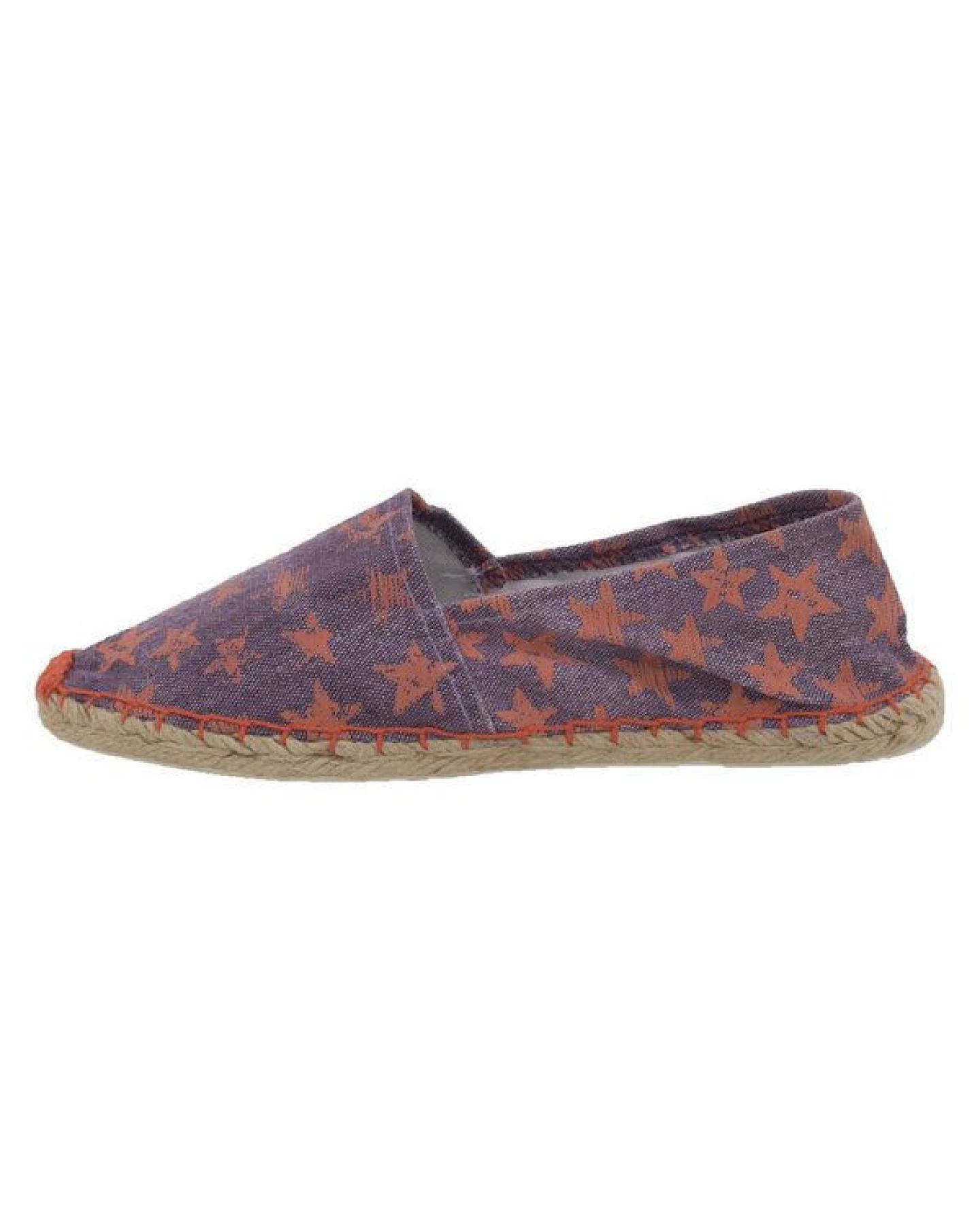 Japanwelt Espadrilles Espadrilles Canvas Unisex Sommerlatschen Leinen Sterne orange-lila – Ansicht 3