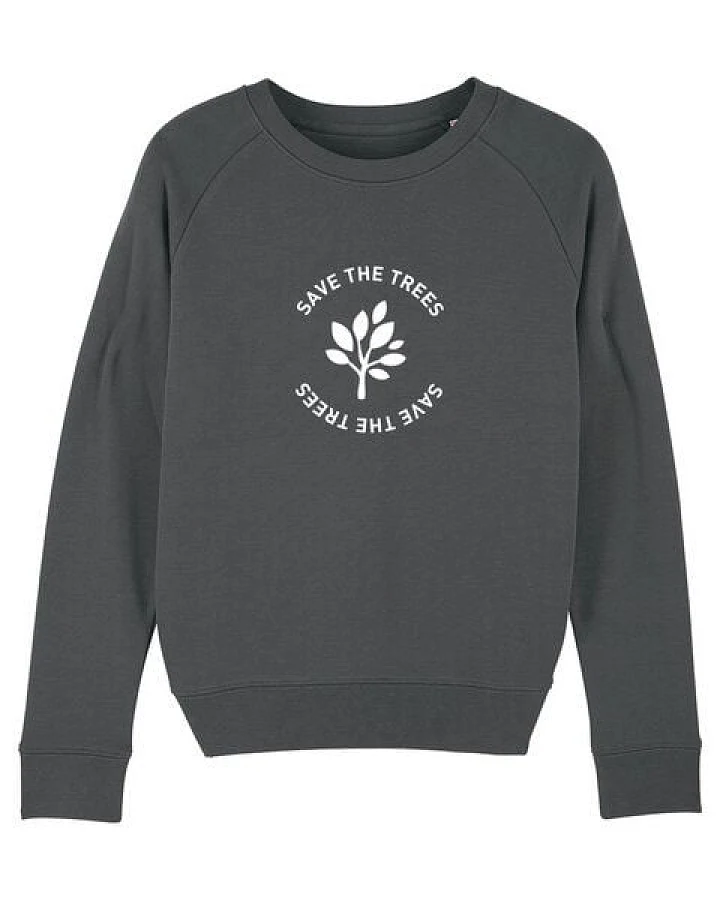 University of Soul Damen Sweatshirt aus Bio-Baumwolle "Save the Trees"
