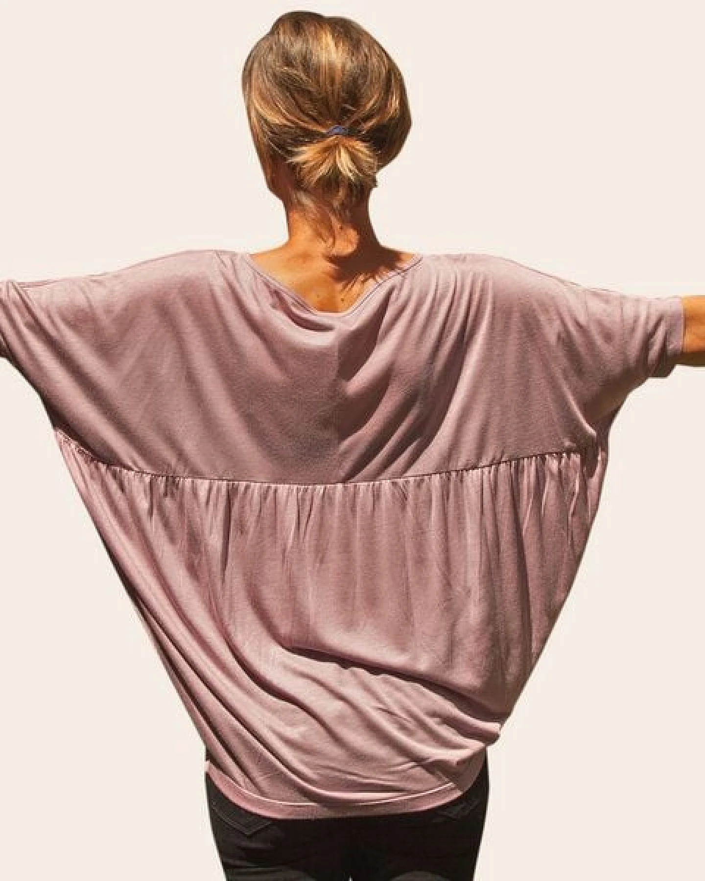 päfjes Basic - Fair gehandeltes, kurzarm Frauen Flow T-Shirt aus Modal – Ansicht 4